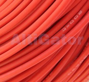 Silicone cable - 8AWG / 8.3mm2 Red
