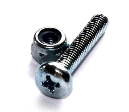 Screws M3x16 & lock nuts (metal)