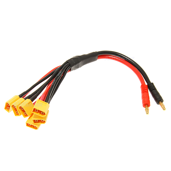 Parallel charging cable for 6 x XT-60