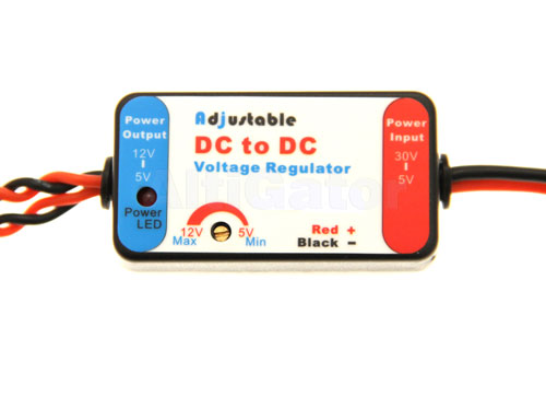 Adjustable voltage regulator 5-12V/6A
