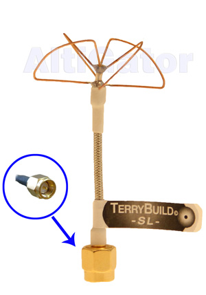 Pinwheel antenna TerryBuild SL - 2.4GHz - 2dbi - SMA
