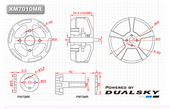 DualSky moteur pour drone