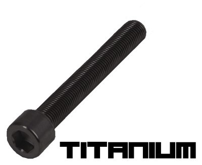 10 Black titanium screw M3x35