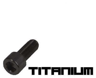 10 Black titanium screw M3x8