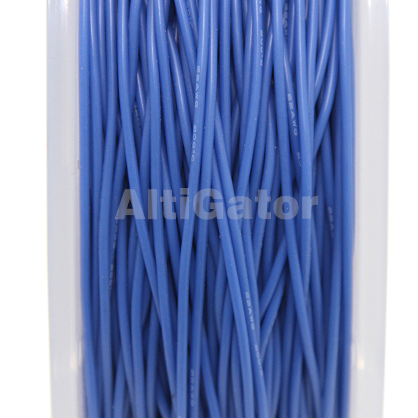 Câble en silicone - 22AWG / 0.33mm2 Bleu
