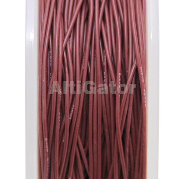 Câble en silicone - 22AWG / 0.33mm2 Brun