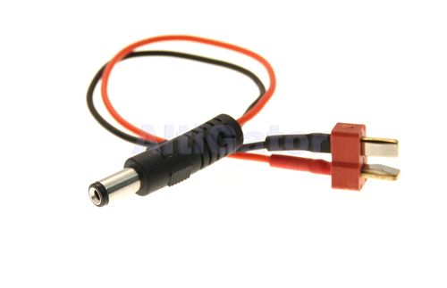 2.1mm plug to Deans-T male adapter cable